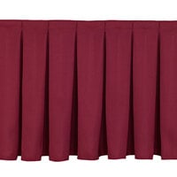 National Public Seating SB8-48 Burgundy Box Stage Skirt for 8 inch Stage - 36 inch Long