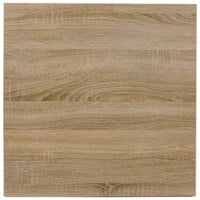 BFM Seating SO3636 Midtown 36 inch Square Indoor Tabletop - Sawmill Oak Finish