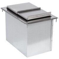 Advance Tabco D-24-IBL-7 Stainless Steel Drop-In Ice Bin with 7-Circuit Cold Plate - 21 inch x 18 inch