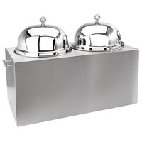 Eastern Tabletop 7005 6 Gallon Stainless Steel Insulated Double Ice Cream Unit with Dome Lids