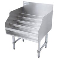 Advance Tabco LD-2118 Stainless Steel Liquor Display Rack - 18 inch x 26 inch