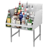 Advance Tabco LD-2124 Stainless Steel Liquor Display Rack - 24 inch x 26 inch