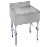 Advance Tabco CRD-18 Stainless Steel Free-Standing Bar Drainboard - 18 inch x 21 inch