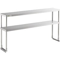 Regency Stainless Steel Double Deck Overshelf - 12" x 60" x 32"