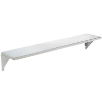 Advance Tabco TTS-4 Stainless Steel Solid Flat Tray Slide with Fixed Brackets - 62 3/8 x 10 inch