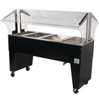Advance Tabco B4-CPU-B Four Well Everyday Buffet Ice-Cooled Table with Open Base - Open Well