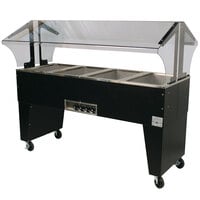Advance Tabco B4-240-B Four Pan Everyday Buffet Hot Food Table with Open Base - Open Well, 208/240V