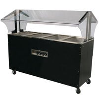 Advance Tabco B4-240-B-SB Four Pan Everyday Buffet Hot Food Table with Enclosed Base - Open Well, 208/240V