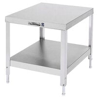 Lakeside 536 Stainless Steel Stationary NSF Equipment Stand with Undershelf - 21 1/4" x 25 1/4" x 29 3/16"