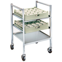 Lakeside 197 Stainless Steel Mobile Glass Rack Cart - 21" x 24 1/2" x 36"