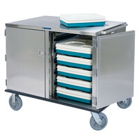 Lakeside 835 Premier Series Stainless Steel Low Profile Tray Cart - 24 Tray Capacity