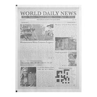 Choice 16" x 12" Newspaper Print Deli Sandwich Wrap Paper - 500/Pack