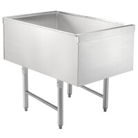Advance Tabco CRPT-2436 Stainless Steel Pass-Through Ice Bin - 24 inch x 36 1/4 inch