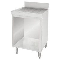 Advance Tabco CRD-2B Stainless Steel Drainboard Storage Cabinet with Open Front - 24 inch x 21 inch