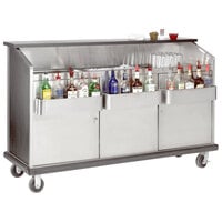 Advance Tabco AMD-5B 61 inch Heavy-Duty Portable Bar with Stainless Steel Doors and Interior