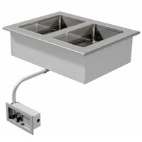 Advance Tabco DISW-2-240 Stainless Steel Two Well Drop-In Sealed Electric Unit - 208/240V