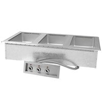 Advance Tabco DISW-3-240 Stainless Steel Three Well Drop-In Sealed Electric Unit - 208/240V
