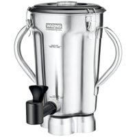 Waring CAC125 1 Gallon Stainless Steel Container with Blade Assembly, Lid, and Spigot for CB10 and CB15 Blenders