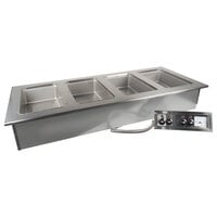 Advance Tabco DISW-4-240 Stainless Steel Four Well Drop-In Sealed Electric Unit - 208/240V
