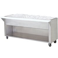 Advance Tabco CPU-5-BS Stainless Steel Ice-Cooled Table with Enclosed Base