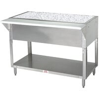 Advance Tabco CPU-4 Stainless Steel Ice-Cooled Table with Undershelf