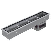 Advance Tabco DISLRCP-3 Stainless Steel Three Well Slimline Refrigerated Drop-In Ice Cooled Unit
