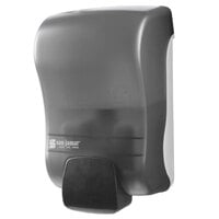 San Jamar SF900TBK Rely Pearl Black Manual Foam Soap Dispenser - 5 inch x 4 inch x 8 1/2 inch