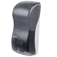 San Jamar SH900TBK Rely Pearl Black Hybrid Touchless Soap, Sanitizer, and Lotion Dispenser - 5 1/2" x 4" x 12"