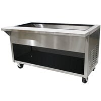 Advance Tabco HDCPU-4-BS Stainless Steel Heavy-Duty Ice-Cooled Table with Enclosed Base