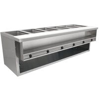 Advance Tabco HDSW-6-240-BS Stainless Steel Heavy-Duty Six Pan Electric Sealed Table with Enclosed Base - 208/240V