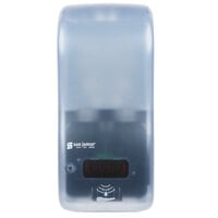 San Jamar SH900TBL Rely Arctic Blue Hybrid Touchless Soap, Sanitizer, and Lotion Dispenser - 5 1/2" x 4" x 12"