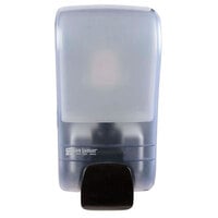 San Jamar S1300TBL Rely Arctic Blue Manual Soap, Sanitizer, and Lotion Dispenser - 5" x 4" x 10"