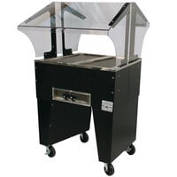 Advance Tabco B2-240-B Open Base Everyday Buffet Stainless Steel Two Pan Electric Hot Food Table - Open Well, 208/240V