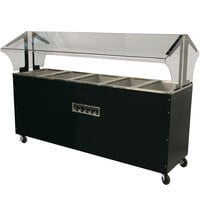 Advance Tabco B5-240-B-SB Enclosed Base Everyday Buffet Stainless Steel Five Pan Electric Hot Food Table - Open Well, 208/240V