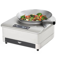 Vollrath 6958301 Countertop Induction Wok Range with Carbon Steel Wok Pan - 208/240V, 3000W