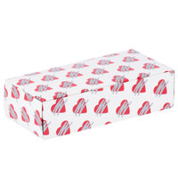 7 1/8" x 3 3/8" x 1 7/8" 1-Piece 1 lb. Heart Candy Box   - 250/Case