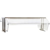 Eagle Group BS2-HT3 Stainless Steel Buffet Shelf with 2 Sneeze Guards for 3 Well Food Tables - 48 inch x 36 inch