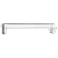 Eagle Group BS2-HT5 Stainless Steel Buffet Shelf with 2 Sneeze Guards for 5 Well Food Tables - 79" x 36"