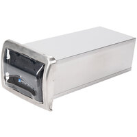 San Jamar H2005CLSC Venue In-Counter Fullfold Napkin Dispenser with Control Face - Clear Face with Satin Chrome Body