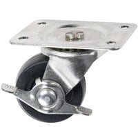 All Points 26-3335 Equivalent 2 1/2 inch Swivel Plate Caster with Brake