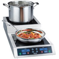 Waring WIH800 Double Induction Range with Step Up - 208/240V, 3600W