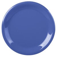 Carlisle 3300414 Sierrus 9 inch Ocean Blue Narrow Rim Melamine Plate - 24/Case