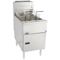 Pitco® SG18-S Natural Gas 75 lb. Stainless Steel Floor Fryer
