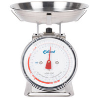 Edlund HDR-2DPB 32 oz. Stainless Steel Portion Scale with 8 1/2 inch x 8 1/2 inch Platform and Bowl
