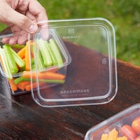 12 oz Eco-Friendly Clear PLA Rectangle Deli Containers (900 Count) –  BioGreenChoice