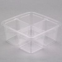 Fabri-Kal Microwavable Deli Containers, 8oz, Clear, 500/Carton