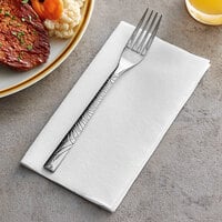 Choice White Linen-Feel 1/4 Fold Dinner Napkin - 800/Case