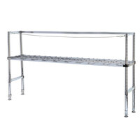 Metro KR365DC Six Keg Rack with One Dunnage Rack - 60 inch x 18 inch x 56 1/8 inch