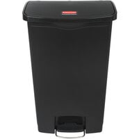 Rubbermaid Commercial WasteMaster Trash Can with Retainer Bands 40 Gallon White FGT1940ERBWH 