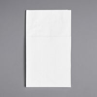 Choice 15" x 17" ReadyNap White Pocket Fold Dinner Napkin - 800/Case